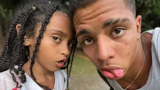 um dia de irmãos no parque