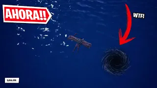 AHORA EL FINAL DEL NAUFRAGIO APARECEN COSAS EN EL AGUA NUEVO CAPITULO 3 EN FORTNITE DIRECTO!!