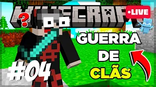 🔴 (LIVE) MINECRAFT: GUERRA DE CLÃS  - CASAS E CASTELO PT 2! #04