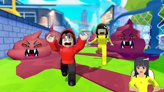 Yuta, Mio Dan Baby Celine Sakit Perut, Keburu POOP Disekolah || ROBLOX