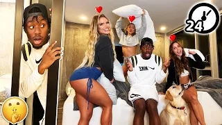 I SNUCK into an ALL GIRLS SLEEPOVER OVERNIGHT! 😍😳 *DO NOT TRY AT HOME*