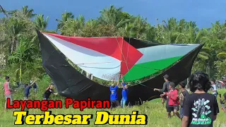 Sukses Terbang Layangan Papiran Terbesar Di Dunia  Bigsize Ukuran 10 Meter Bikin Rekor Baru gaiiis