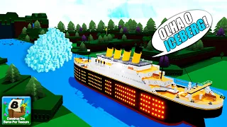 A VERDADEIRA HISTÓRIA DO TITANIC!! [CONSTRUA UM BARCO POR TESOURO] - ROBLOX