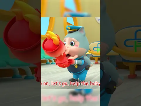Police Takes Care of Baby Part 3 #police #3d #shorts #kidssongs