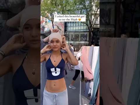 أول مرة ترتدي الحجاب ❤️!