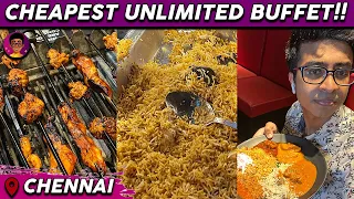 BEST Cheapest Unlimited Buffett in Chennai!🔥😳| 50% OFF at ₹475💰 | Idris Explores