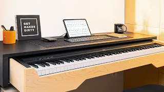 I Made a Desk with Built-In Piano Keyboard // Tiny Apartment Build Ep. 18