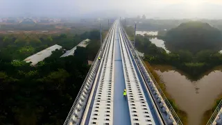 400KM HIGH-SPEED RAILWAY CONSTRUCTION || Guangzhou-Zhanjiang RAILWAY INFRASTRUCTURE #construction