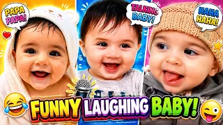 👶 Cute Baby laughing Nonstop | Papa papa | Funny & adorable moments 🥰