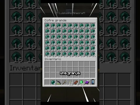 Un Aldeano del minecraft hizo una granja de Enderpearls