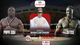 🛑 Direct Siteu vs Papa Sow - Journée Jambaar Production - Arène Nationale