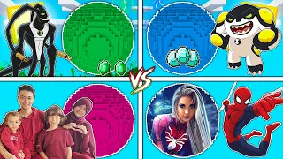 فلم ماين كرافت : كوكب عائلة مشيع ضد فضائي كانون بولت ضد سبايدرمان ضد فيدباك !!؟ 🔥😱