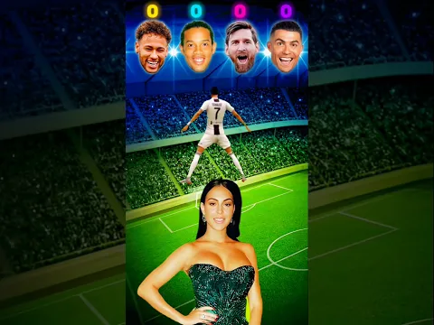 Messi🤩 vs Ronaldo🐐 vs Ronaldinho🔥 vs Neymar Jr⚽️ - Georgina Asks