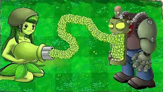 PLANTS VS ZOMBIES Challenge - Super Girl Gatling Vs Dr.Boss - Who Will Win? EP2