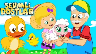 Tonton Dede’nin Çiftliği'nde hayvanlar ve yavruları | Sevimli Dostlar bebek şarkıları