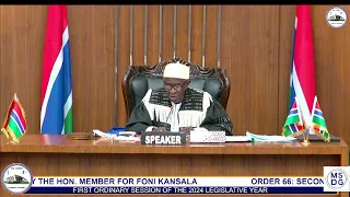 BANJUL: First Ordinary Session In The 2024 Legislative Year - Sitting of Monday 18th March.