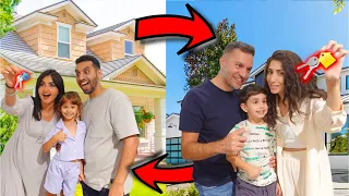 تبادلنا البيوت مع عائلة ميرو لمدة ٢٤ ساعة || ما توقعنا😱