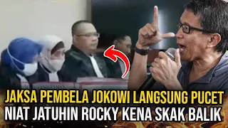 MOMEN ROCKY NGAMUK DI RUANG SIDANG!!! BIKIN JAKSA PEMBELA JOKOWI PUCAT PASI!!!