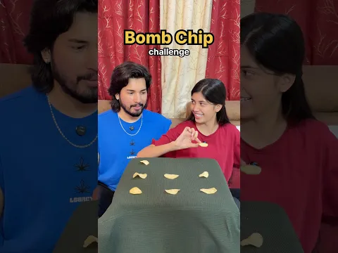 Kratika vs Ansh BOMB CHIP challenge 🤣💣🔥 #shorts