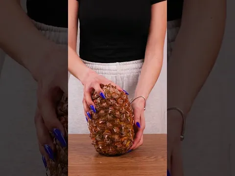 You’ve been cutting pineapple wrong 🍍 #fruit #howto #shorts