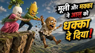 Muli ne aalu ko dhokha diya 😳😳😳 || dhokhebaaz muli #storytelling 