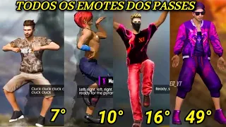TODOS OS EMOTES DOS PASSES DE ELITE// ALL ELITE PASS EMOTES ( S6 - S49 )