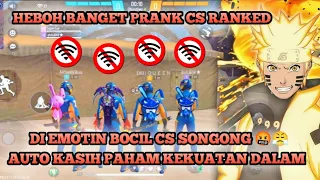 SI PALING HEBOH PRANK BOT DI CS RANKED DI EMOTIN BOCIL SONGONG AUTO KU KASIH PAHAM 🤣 #aksirekamff