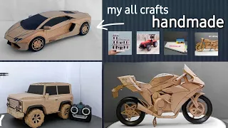 my all working cardboard crafts || DIY cardboard crafts || #cardboard #diy