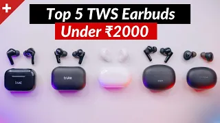 Top 5 Best TWS Wireless Earbuds Under ₹2000 | Buy in 2022🔥