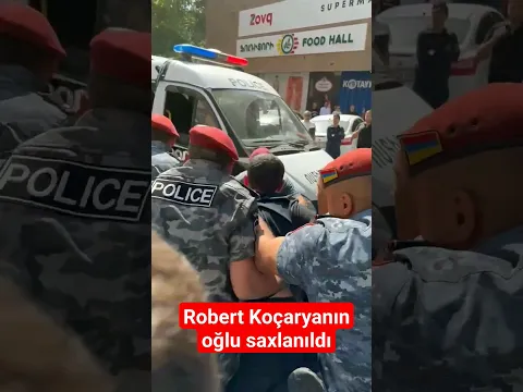 Polis Ermənistanın keçmiş prezidenti Robert Koçaryanın oğlu Levon Koçaryanı saxlayıb