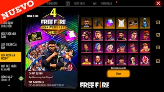 OFICIAL¡ ASI ES EVENTO DE 4TO ANIVERSARIO EN FREE FIRE - ESTAS SON LAS RECOMPENSAS  FREE FIRE 4FEST