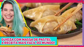 Fazer GUIOZA com Massa de Pastel dá certo ? Como fazer pastel chinês fácil | Receitas de Minuto 784
