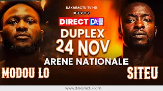 [🛑 DIRECT] DUPLEX : Modou Lo Vs Siteu : le choc De la Couronne, à l’arène nationale !