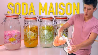 Je fais mon Soda qui pétille tout seul (Sureau & Rose) 🥤