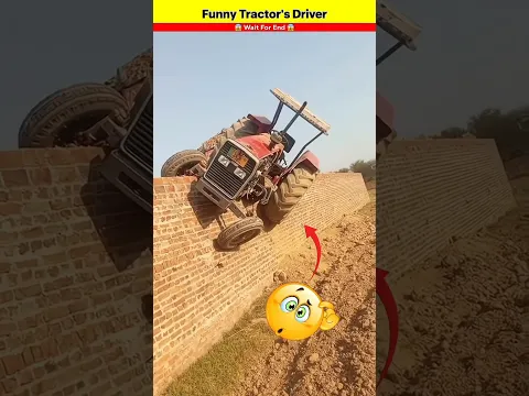 World's funniest ट्रैक्टर ड्राइवर 😅 Wait for end 🚜 #shorts