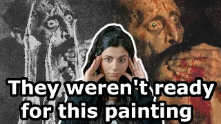 This painting was banned and then attacked twice.