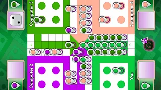 Ludo game in 4 players | Ludo King 4 players | Ludo gameplay #733