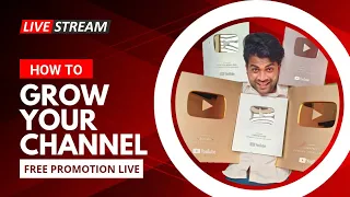How to Grow Youtube Channel Fast 2023 |  Free Live Promotion