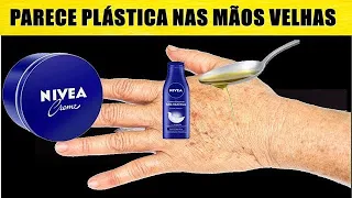 MISTURE NO CREME NIVEA 1X E PASSA - MÃO VELHA, FICA NOVA E SEM MANCHAS RAPIDAMENTE.