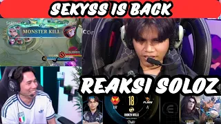 SEKYSS IS BACK!! REAKSI SOLOZ SRG VS TEAM FLASH MPL MY S17