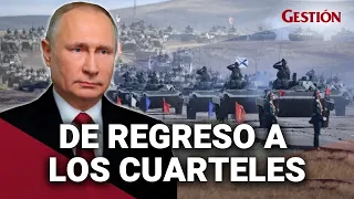 RUSIA anuncia RETIRO de algunas tropas de su frontera con Ucrania en medio de fuertes tensiones