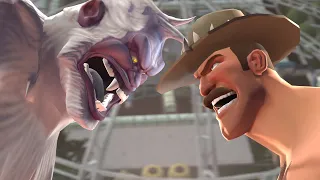[SFM] Saxton VS Yeti - All Might VS Nomu Parody