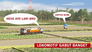 Parodi Ketika Kereta Api Kelamaan Nunggu Bersilang