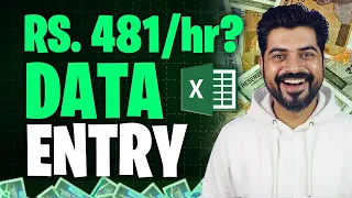 Excel Data Entry work Rs. 481 per hour ❓ (Second Salary)
