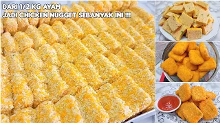 CUMA 1/2 KG AYAM ‼️ CHICKEN NUGGETNYA JADI SEBANYAK INI