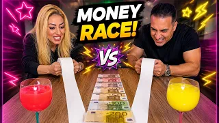 Rolling a Kitchen Towel for 1000 euro! throwing the balls! Oreo chellenge#challenge