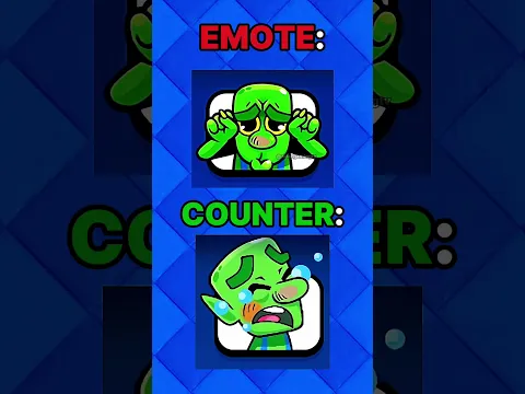 How to COUNTER Every Emote in Clash Royale 💀 #clashroyale #shorts