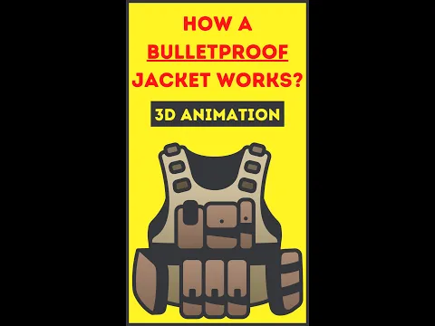 How Bulletproof Jacket Works? (3D Animation) #Shorts