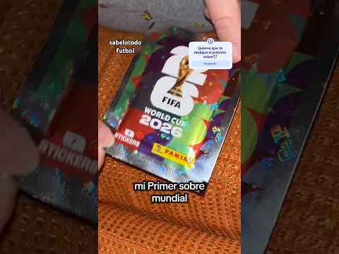 ABRÍ mi primer SOBRE de STICKERS del MUNDIAL⚽️ #futbol #panini #mundial2026