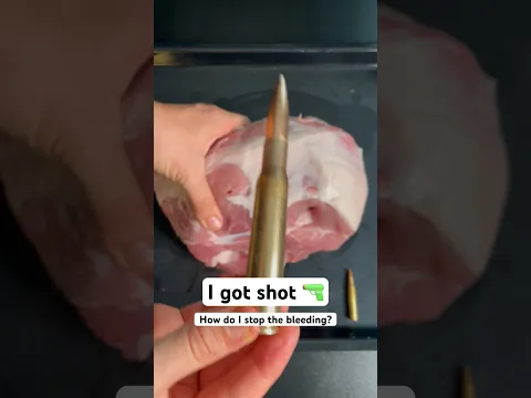 How to stop bleeding if you get shot #israel #palestine #war